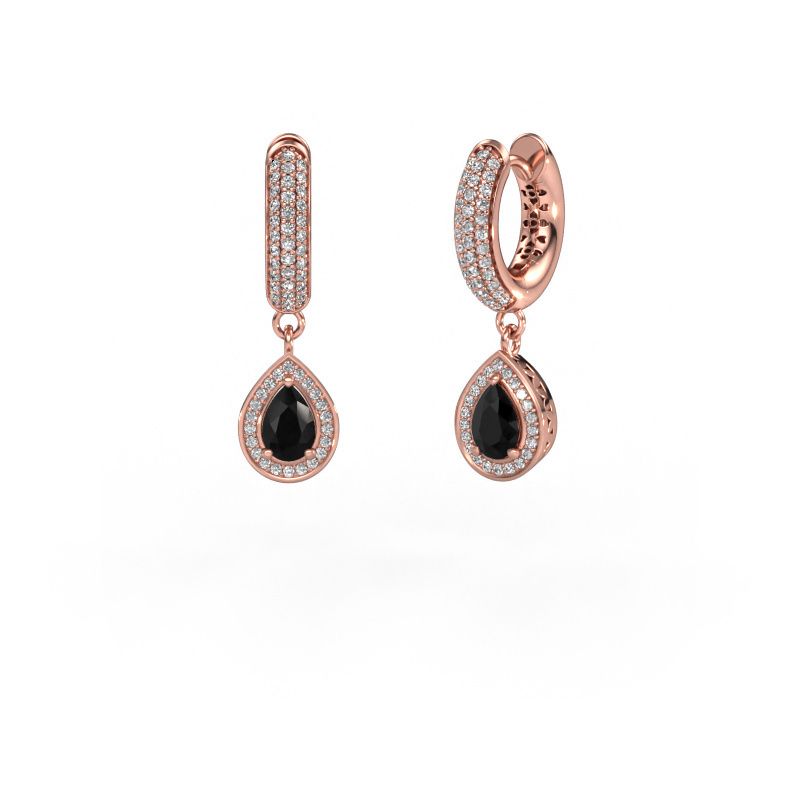 Pendants d'oreilles Barbar 2 585 or rose diamant noir 1.485 crt