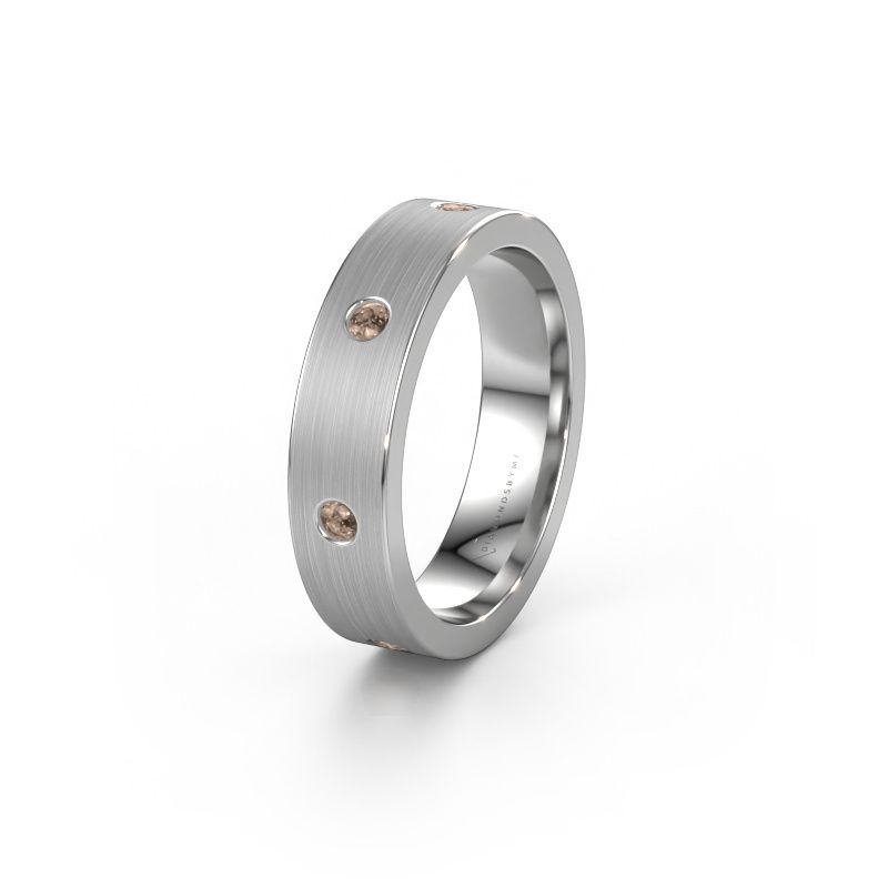 Alliance WH0105L15BM 950 platine diamant brun 0.21 crt ±5x2 mm