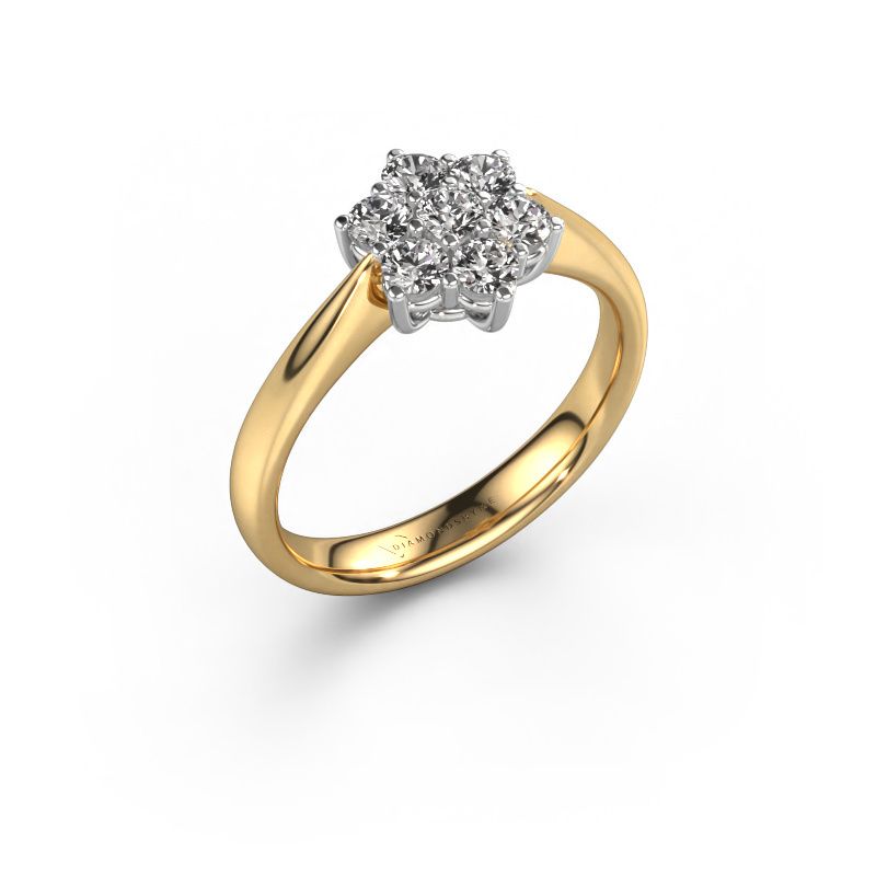 Promise ring Chantal 1 585 gold lab grown diamond 0.055 crt