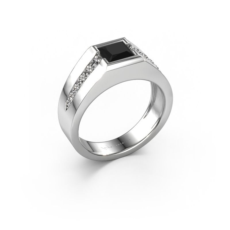 Pinky ring Simon 950 platinum black diamond 0.761 crt