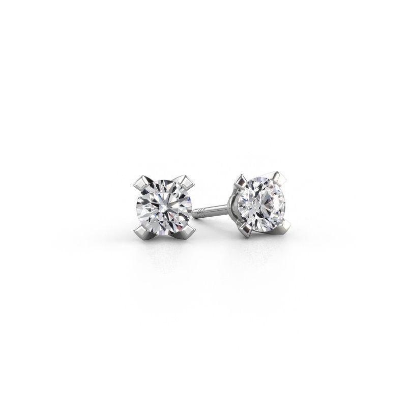 Stud earrings Isa 950 platinum lab grown diamond 0.50 crt