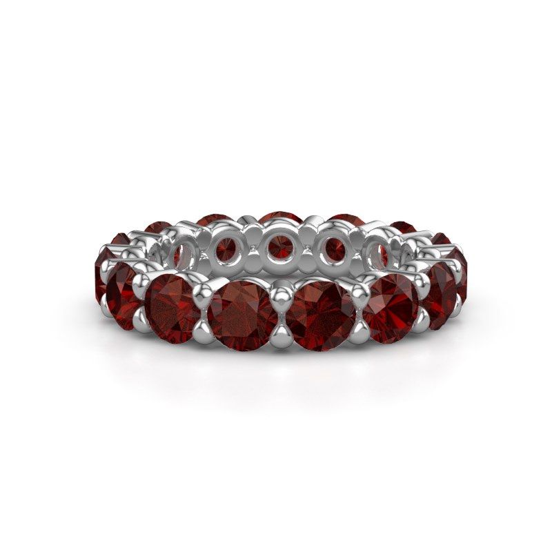 Bild von Ring heddy rnd 4.2<br/>585 Weißgold<br/>Granat 4.2 mm