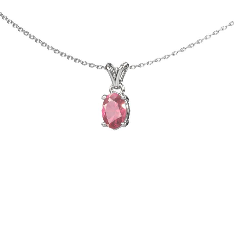 Anhänger Lucy 1 950 Platin Turmalin rosa 7x5 mm