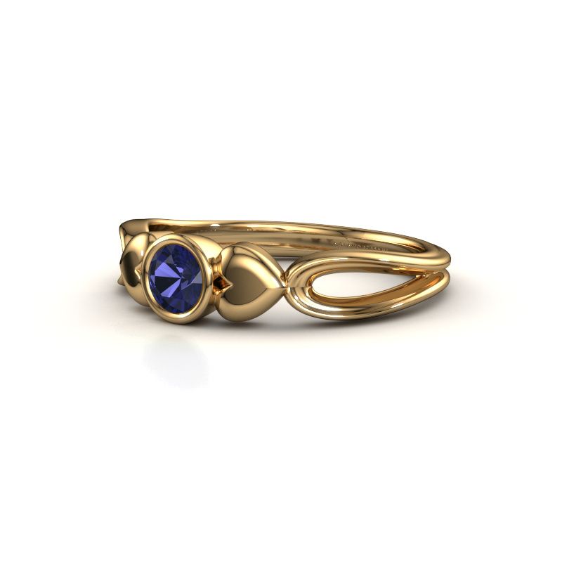 Image of Ring Lorrine 585 gold sapphire 4 mm