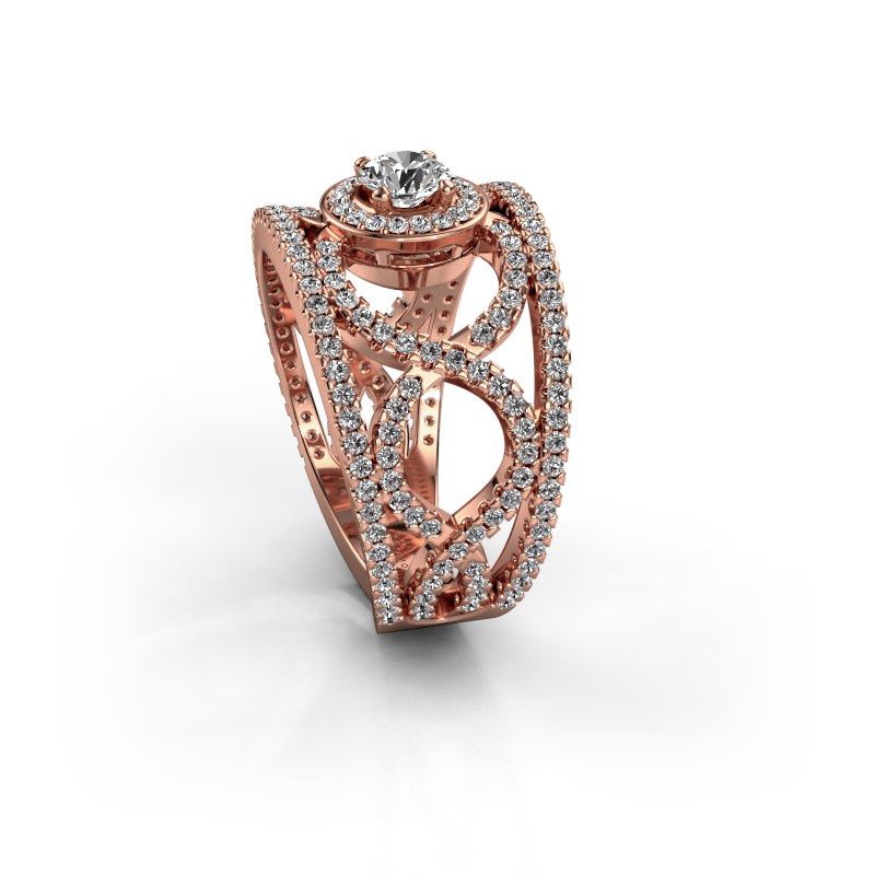 Afbeelding van Ring Regina<br/>585 rosé goud<br/>Diamant 1.25 crt