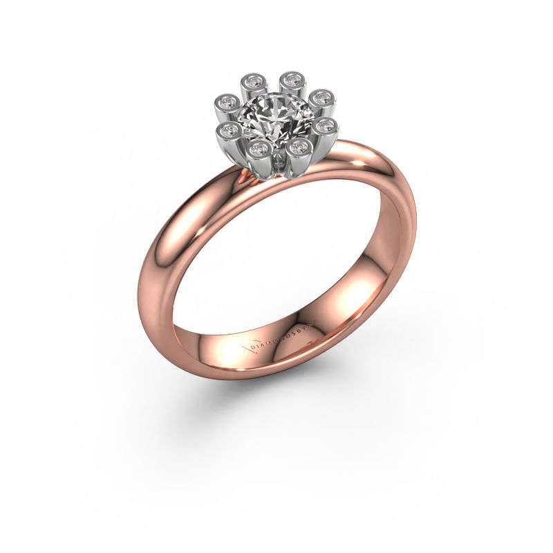 Ring Carola 3 585 rose gold diamond 0.54 crt