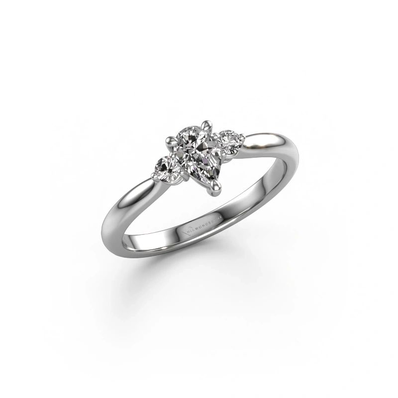 Verlovingsring Lieselot PER 950 platina diamant 0.84 crt