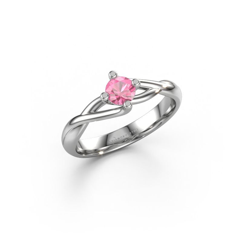Ring Paulien 950 Platin Pink Saphir 4.2 mm