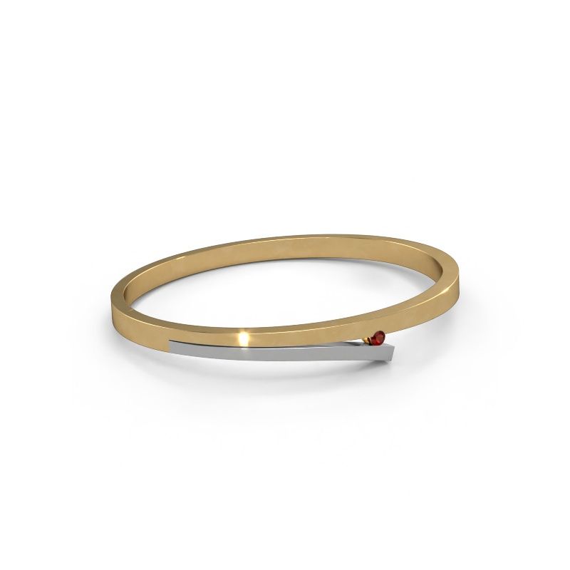 Bangle Rosario 585 gold garnet 3 mm