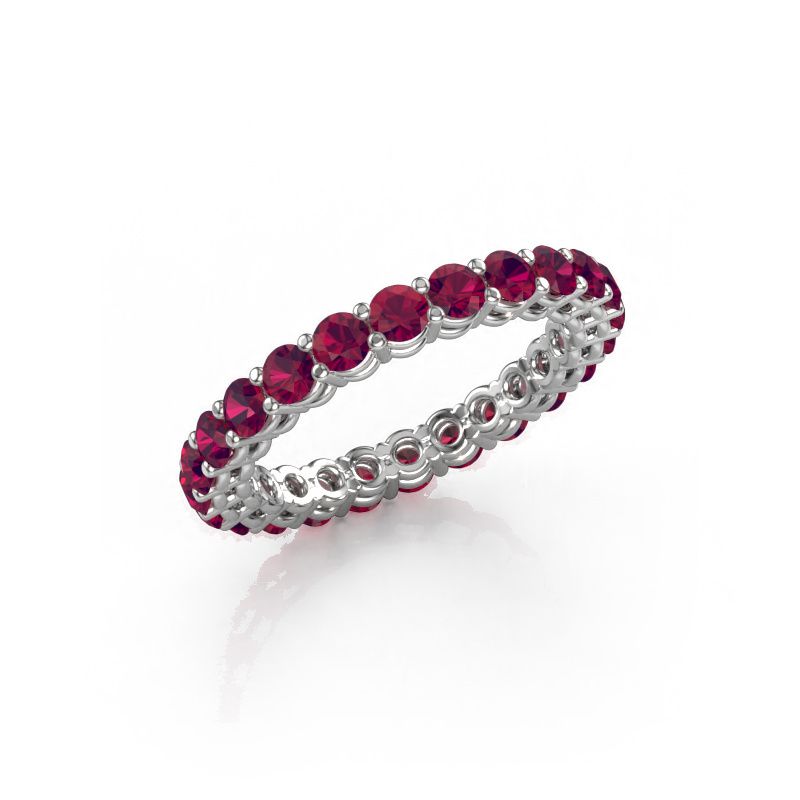 Bague superposable Michelle full 2.7 585 or blanc rhodolite 2.7 mm