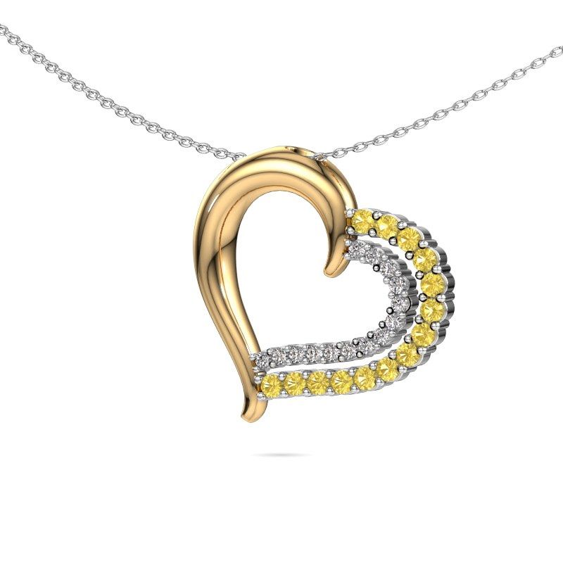 Halskette Kandace 585 Gold Gelb Saphir 1.9 mm