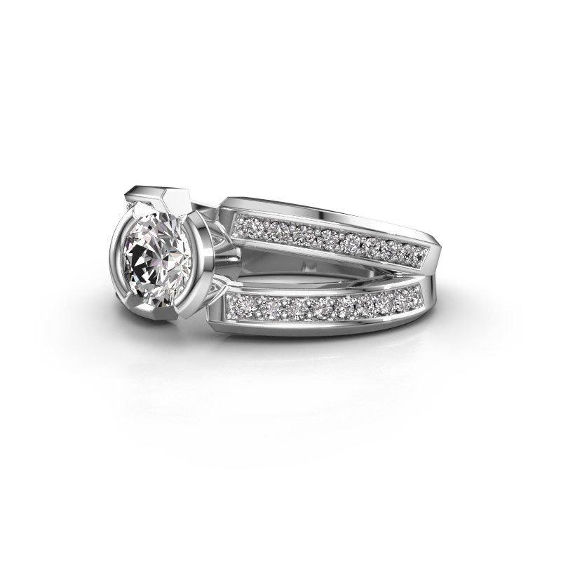 Image of Men's ring rowan<br/>950 platinum<br/>Diamond 1.00 crt
