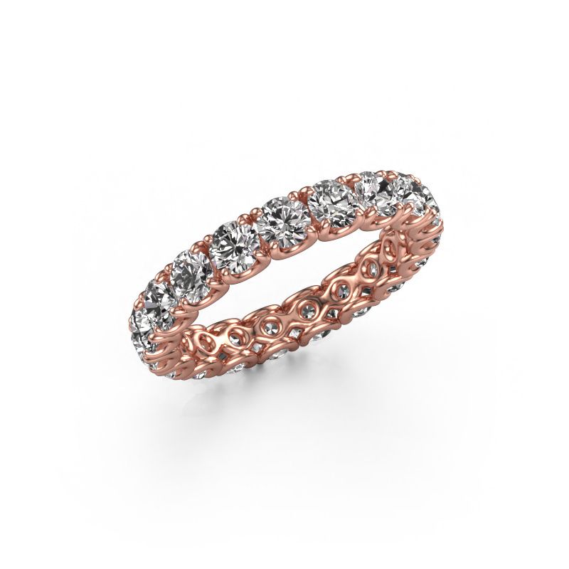 Bague superposable Estee 3.4 585 or rose diamant synthétique 2.700 crt