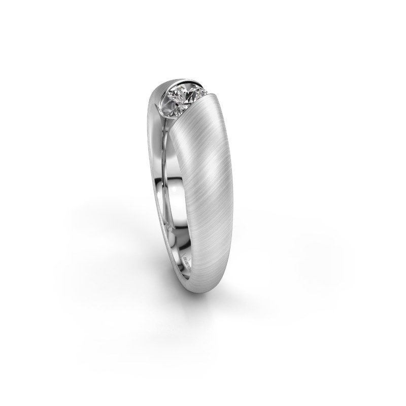 Image de Bague de fiançailles Hojalien 1<br/>950 platine<br/>Diamant 0.25 crt