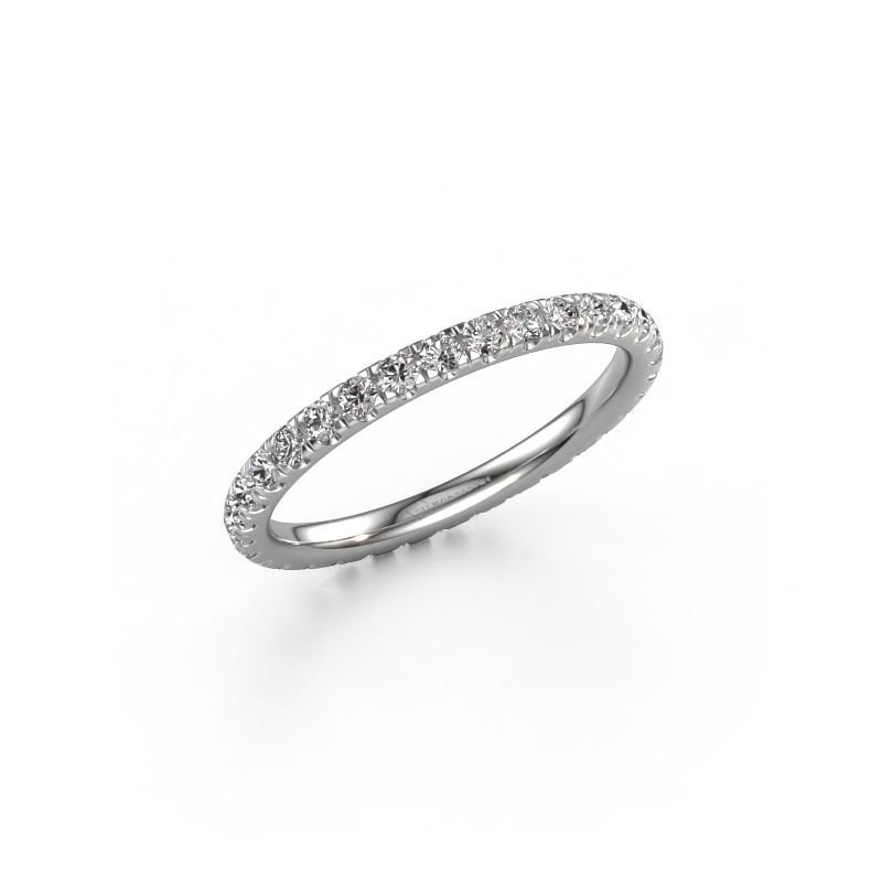 Stackable ring Jackie 1.7 950 platinum diamond 0.66 crt