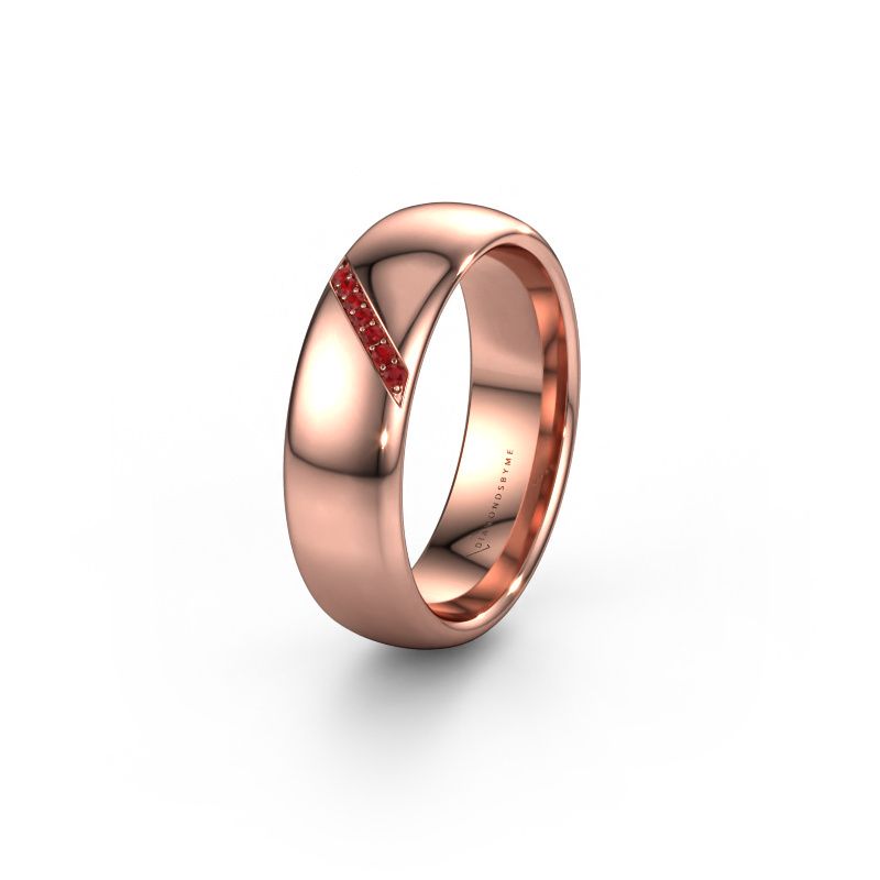 Ehering WH0164L36B 585 Roségold Rubin ±6 x 2 mm