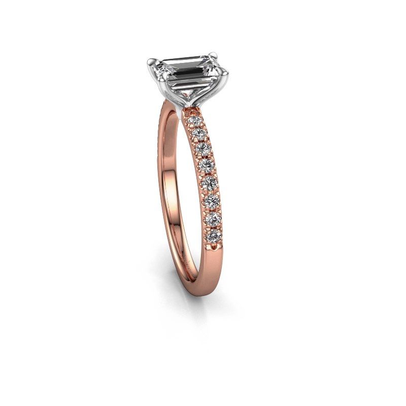 Afbeelding van Verlovingsring Crystal EME 2 585 rosé goud diamant 0.90 crt