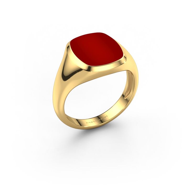 Signet ring Benjamin 2 Light 585 gold carnelian 13x11 mm
