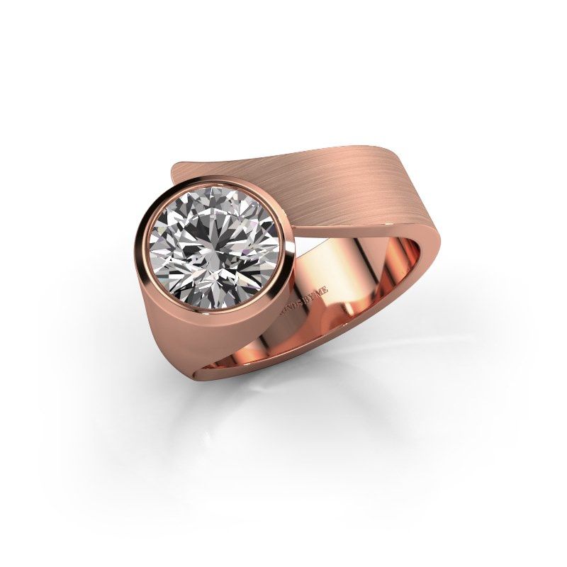 Afbeelding van Ring Nakia 585 rosé goud diamant 2.00 crt