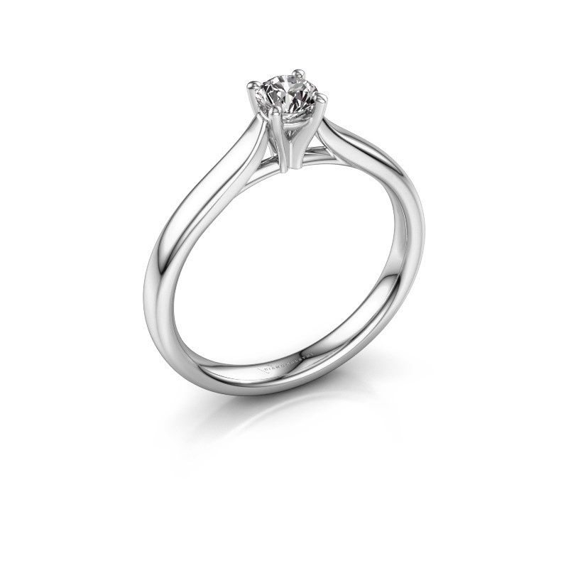 Afbeelding van Verlovingsring Mignon rnd 1 925 zilver diamant 0.25 crt