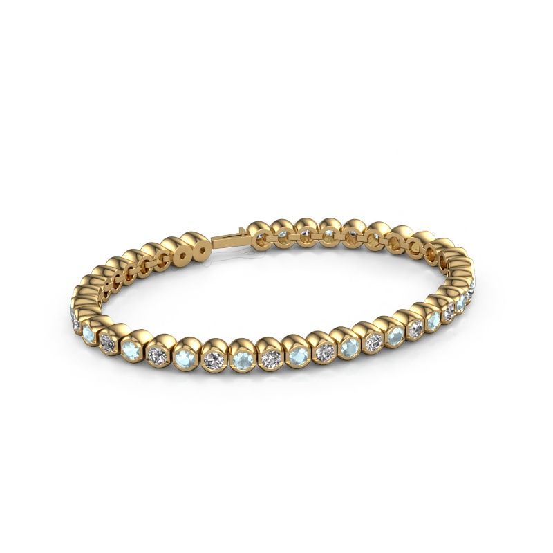 Tennis bracelet Bianca 3.5 mm 585 gold aquamarine 3.5 mm