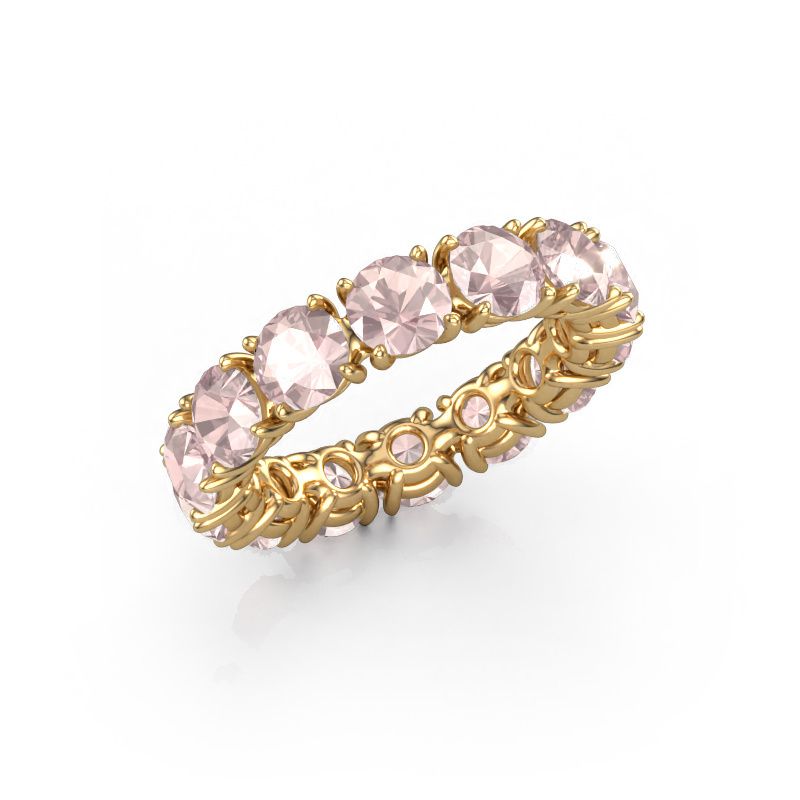 Ring Vivienne 4.7 585 gold morganite champagne 4.7 mm
