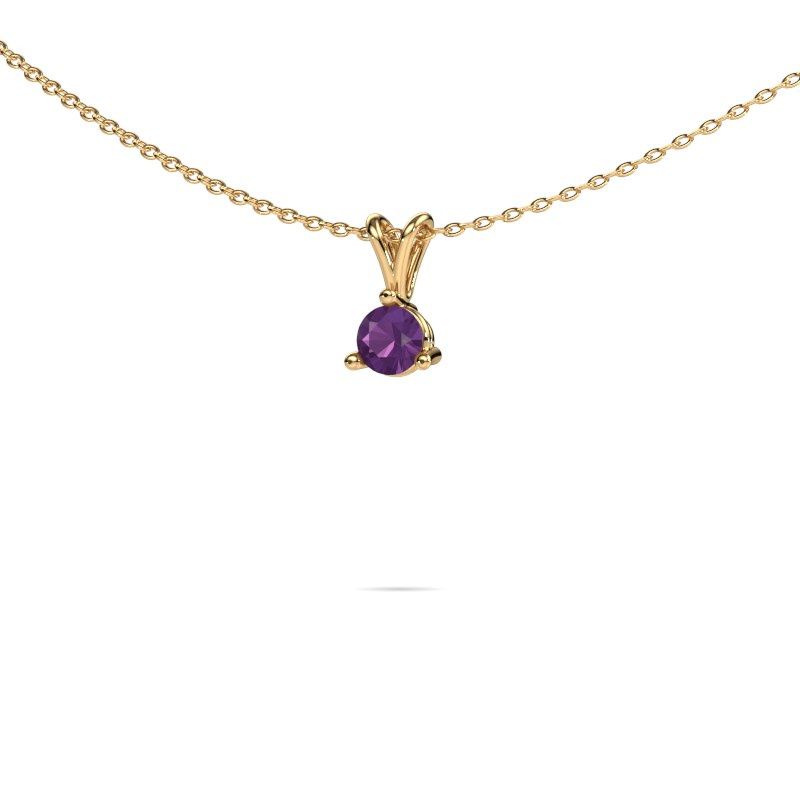 Pendant Somer 585 gold amethyst 6 mm