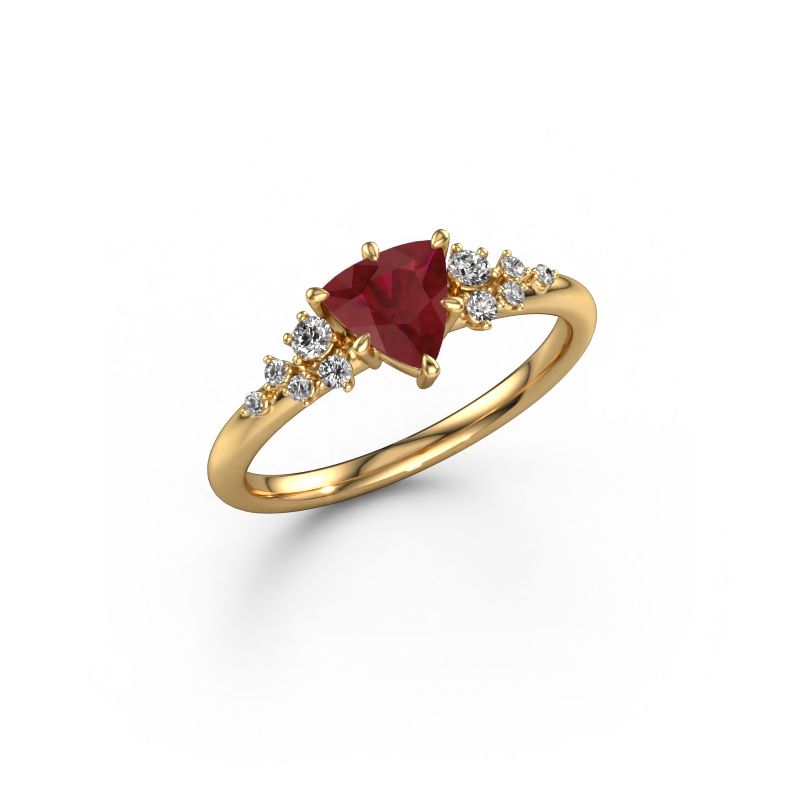 Ring Royce TRI 585 gold ruby 6 mm