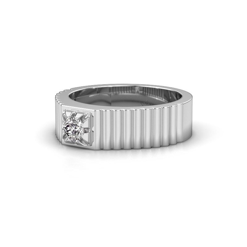Image of Pinky ring elias<br/>585 white gold<br/>Diamond 0.25 crt