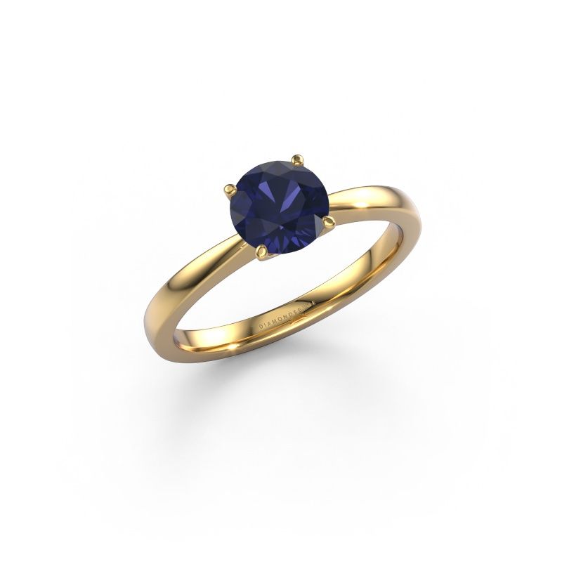 Engagement ring Kitty 585 gold sapphire 6.2 mm