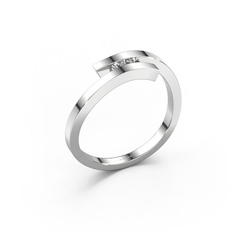 Ring Juliette 585 white gold diamond 0.042 crt