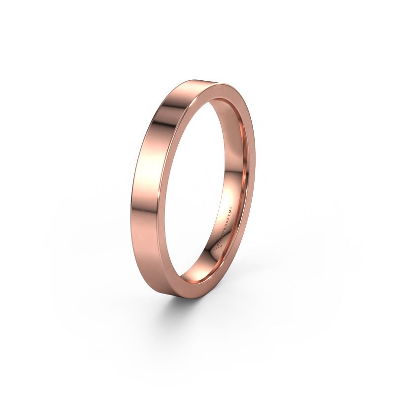 Wedding ring WH0100M13A 585 rose gold ±0.12x0.07 in