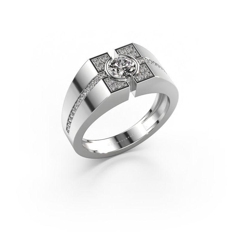 Men's ring Thijmen 950 platinum lab grown diamond 0.755 crt
