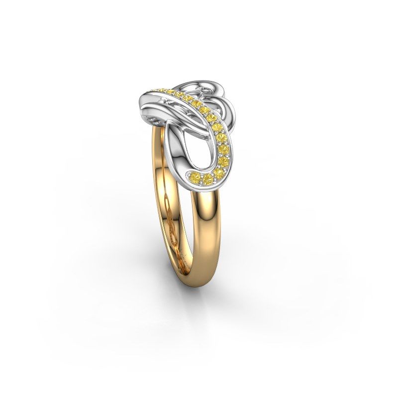 Image of Ring Yael 585 gold yellow sapphire 1.1 mm