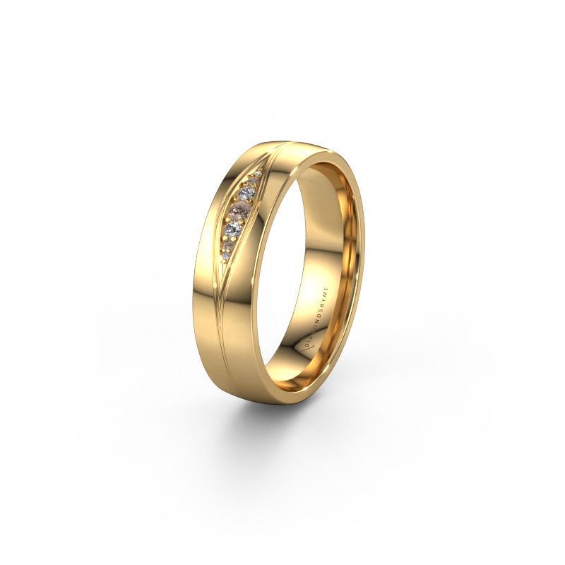 Ehering WH0133L25AP 585 Gold Braun Diamant ±5x1.7 mm