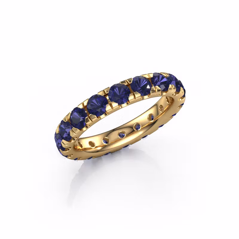 Vorsteckring Jackie 3.4 585 Gold Saphir 3.4 mm