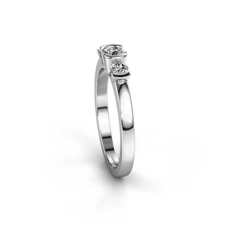 Afbeelding van Ring Lucia<br/>585 witgoud<br/>Diamant 0.40 crt