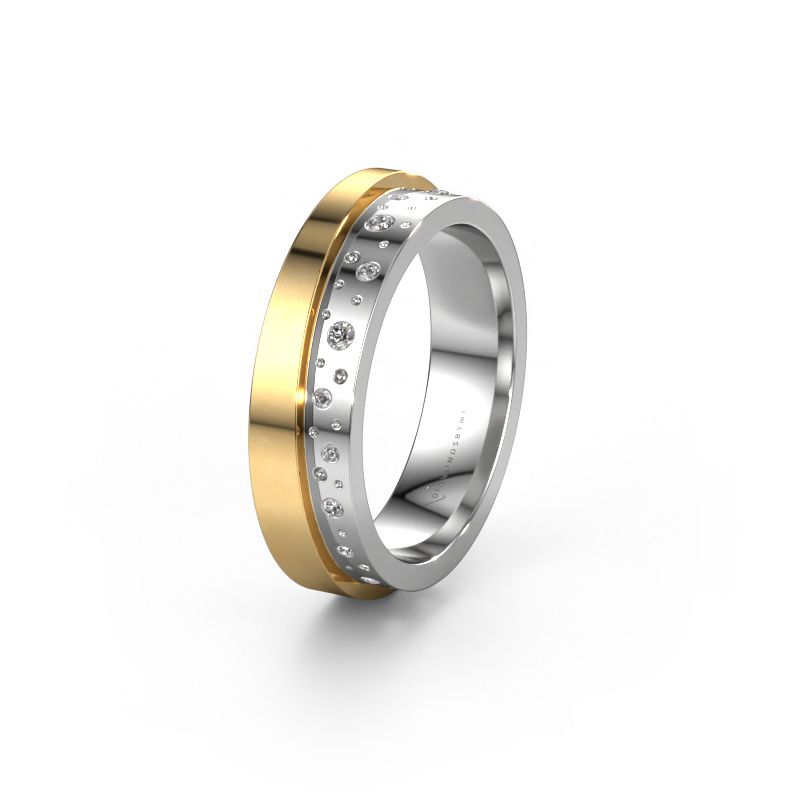 Ehering WH6016L15E 585 Weißgold Diamant ±5x2.6 mm