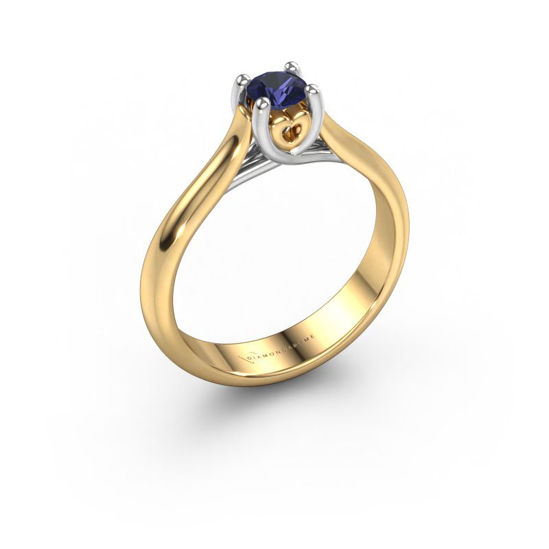 Verlobungsring Nisa 585 Gold Saphir 4.2 mm
