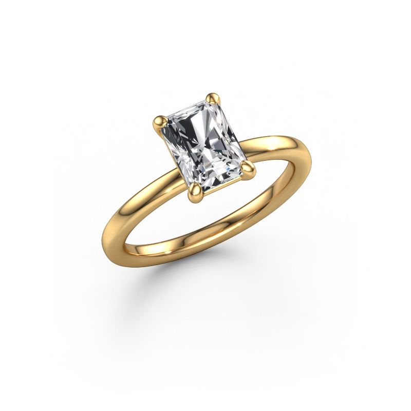 Engagement ring Simone RAD 1 585 gold lab grown diamond 1.50 crt