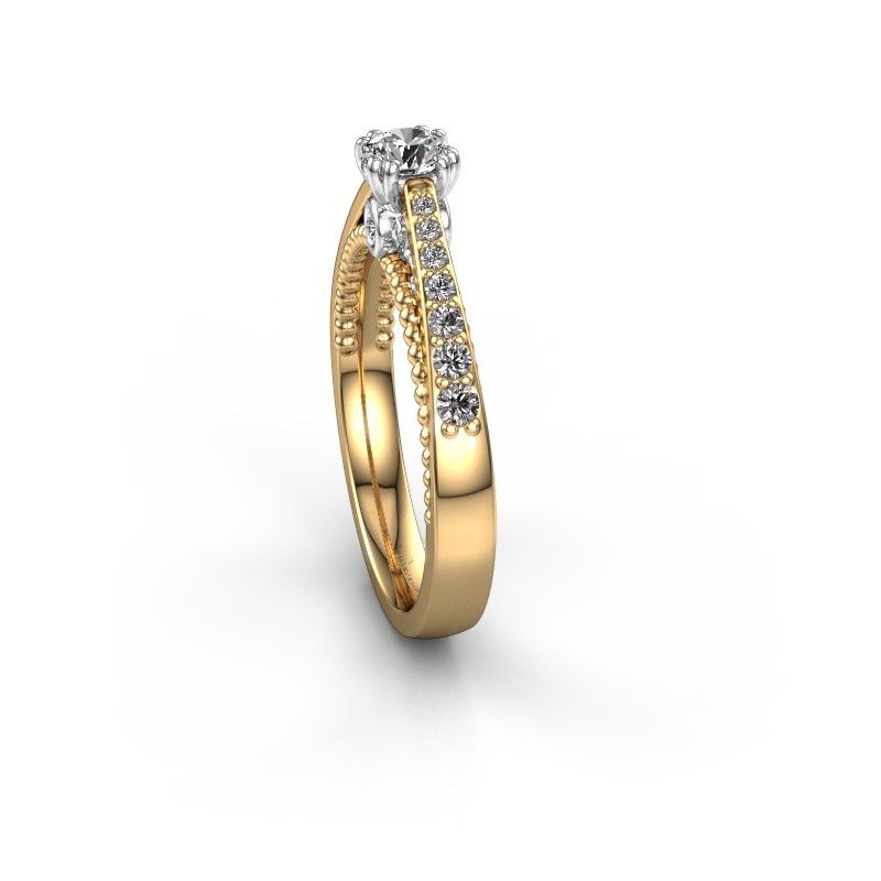 Afbeelding van Verlovingsring Rozella<br/>585 goud<br/>Diamant 0.468 crt