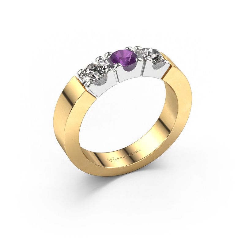 Ring Dana 3 585 Gold Amethyst 4 mm