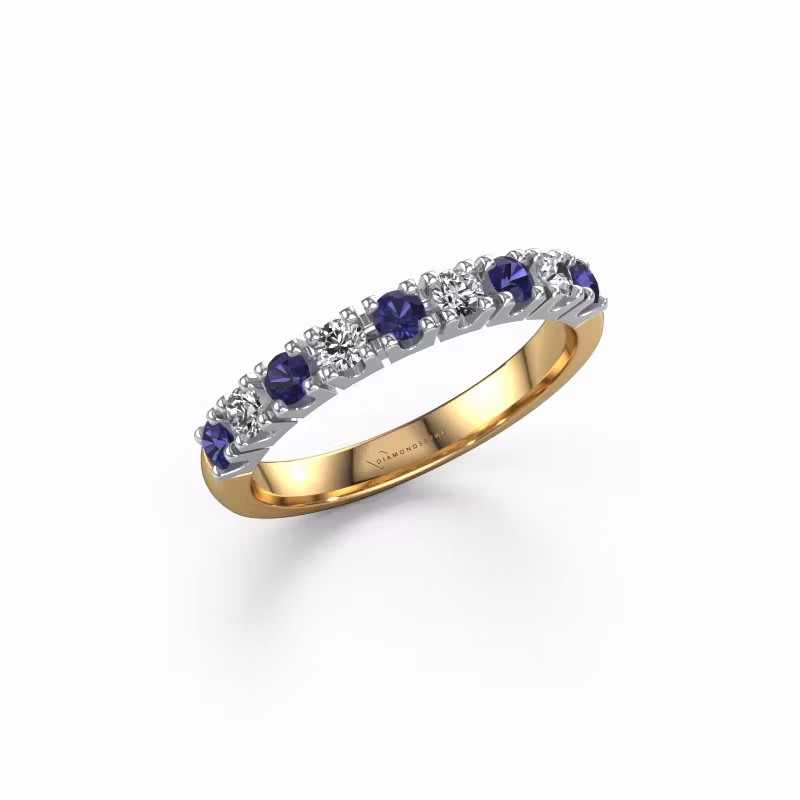 Ring Rianne 9 585 gold sapphire 2.4 mm