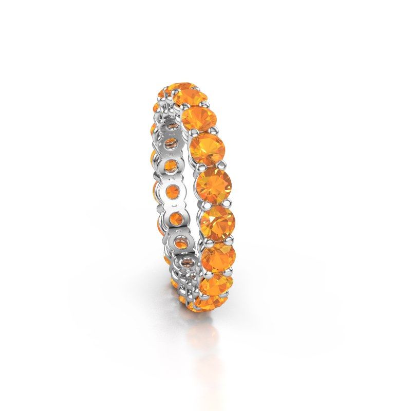 Image of Stackable ring Michelle full 3.4 950 platinum citrin 3.4 mm