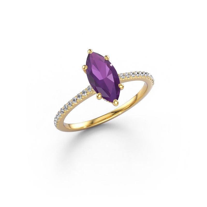 Verlobungsring Sophie MRQ 585 Gold Amethyst 10x5 mm