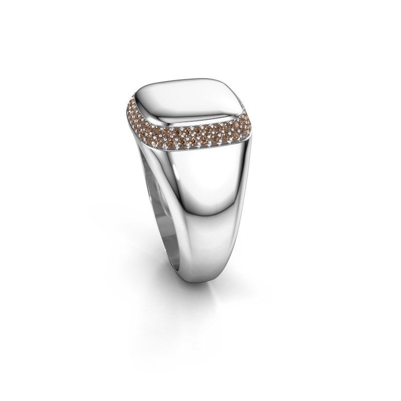 Image of Men's ring Pascal 950 platinum brown diamond 0.482 crt