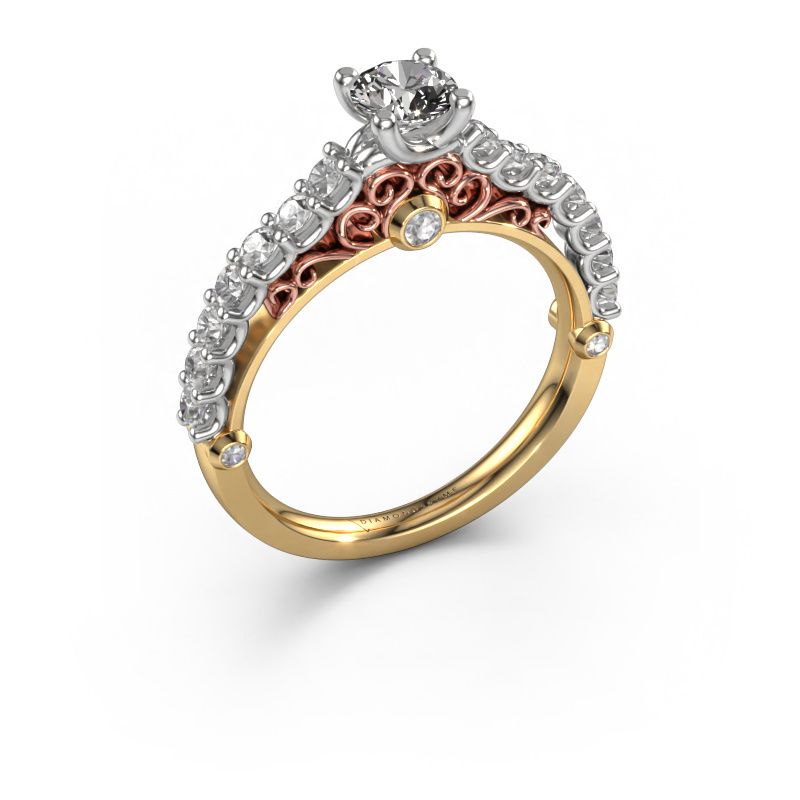Engagement ring Shaunda 585 gold diamond 0.90 crt