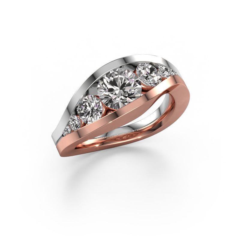 Ring Sigrid 2 585 rose gold diamond 1.799 crt