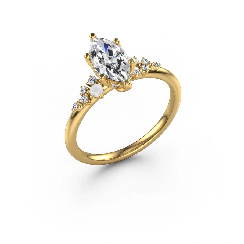 Bague de fiançailles Emma MRQ 585 or jaune diamant 1.165 crt
