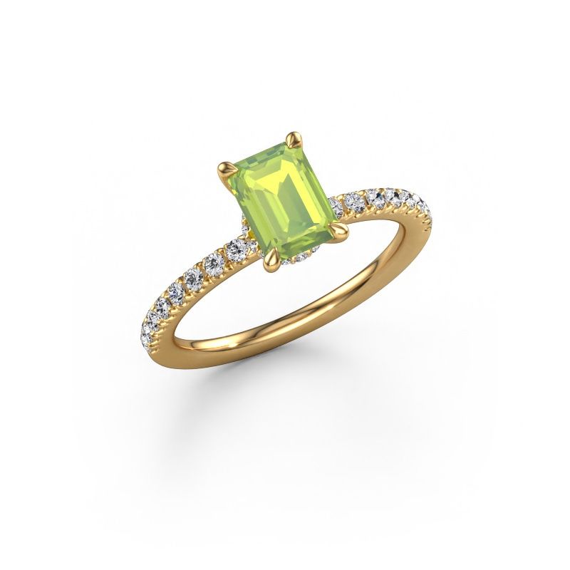 Verlobungsring Crystal EME 4 585 Gold Peridot 7x5 mm